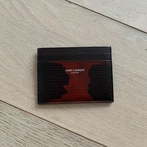 SOLD: Saint Laurent Lizard Cardholder